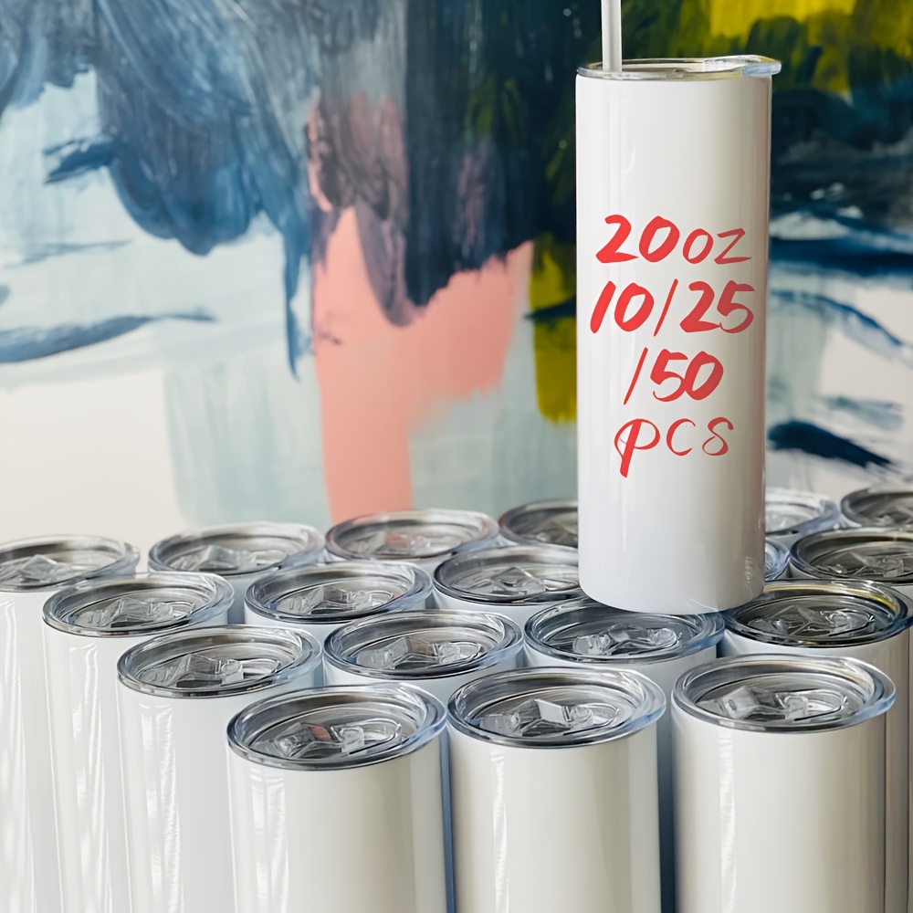 Tumbler 20Oz White - 50/25/10 Pack Sublimation Tumblers 20oz Sublimation