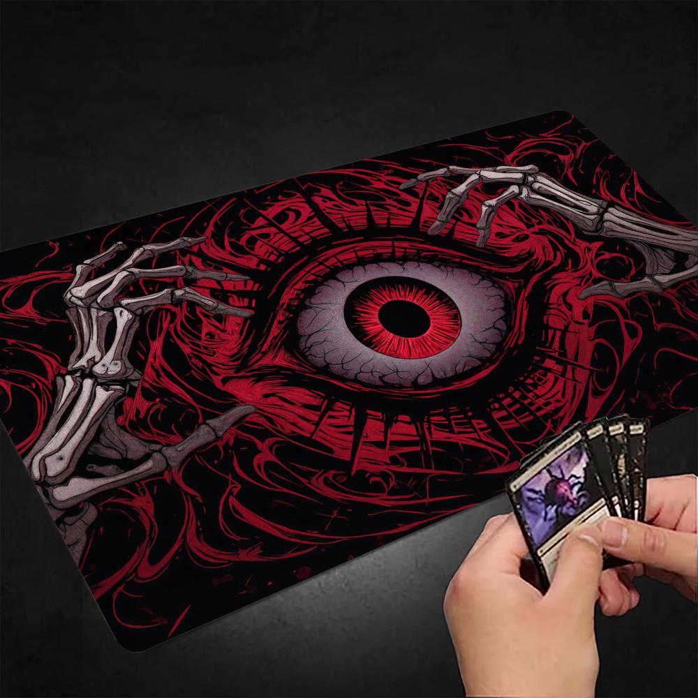 Door Mat Blank - Terrifying red eye MTG Playmat Magic