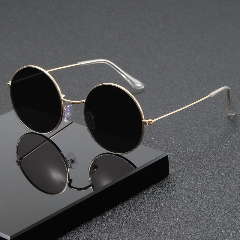 Retro Men Punk Style Sunglasse - Metal Photo Panel review and price