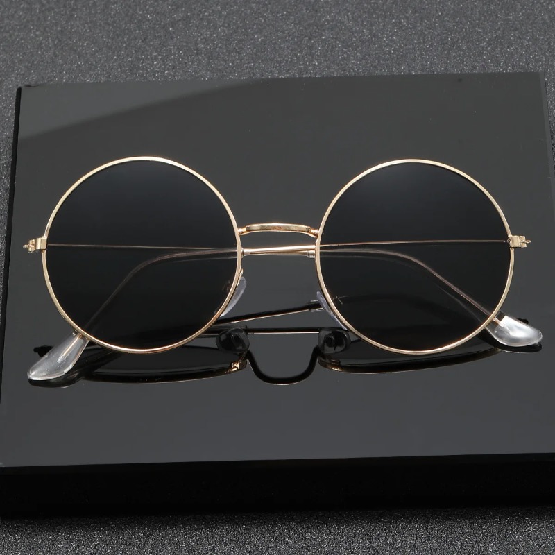 Retro Men Punk Style Sunglasse - Metal Photo Panel review and price