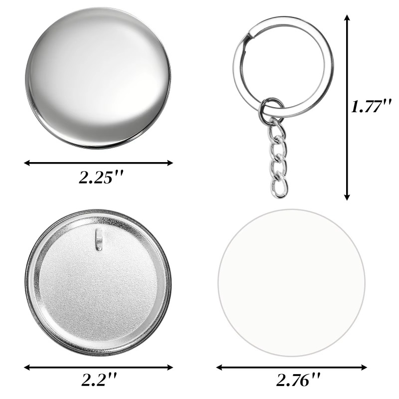 100 Sets 58 Mm/ 44 Mm Button M - Button Badge Blank review and price