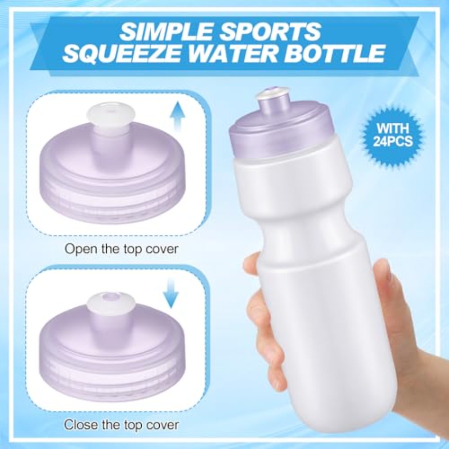 24 Pcs Sports Water Bottles Bu - Water Bottle Blank review and price