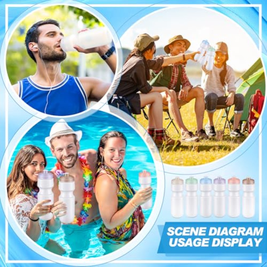 24 Pcs Sports Water Bottles Bu - Water Bottle Blank review and price