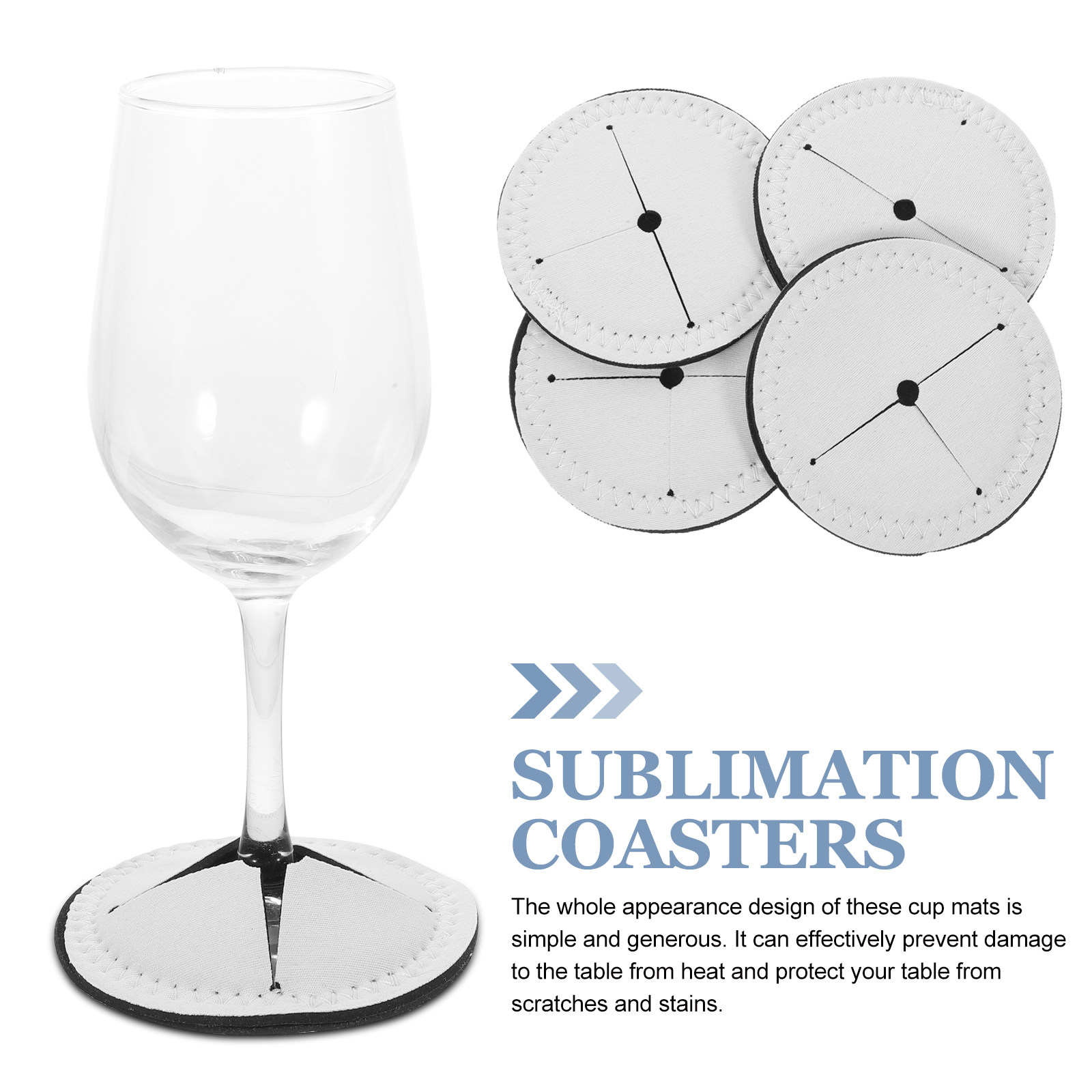 4Pcs Sublimation Coasters Blan - Coaster Sublimation Blank review and price