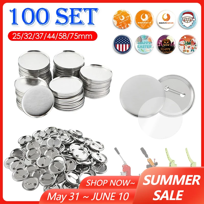 100Set Blank Badge Pin Button  - Button Badge Blank review and price