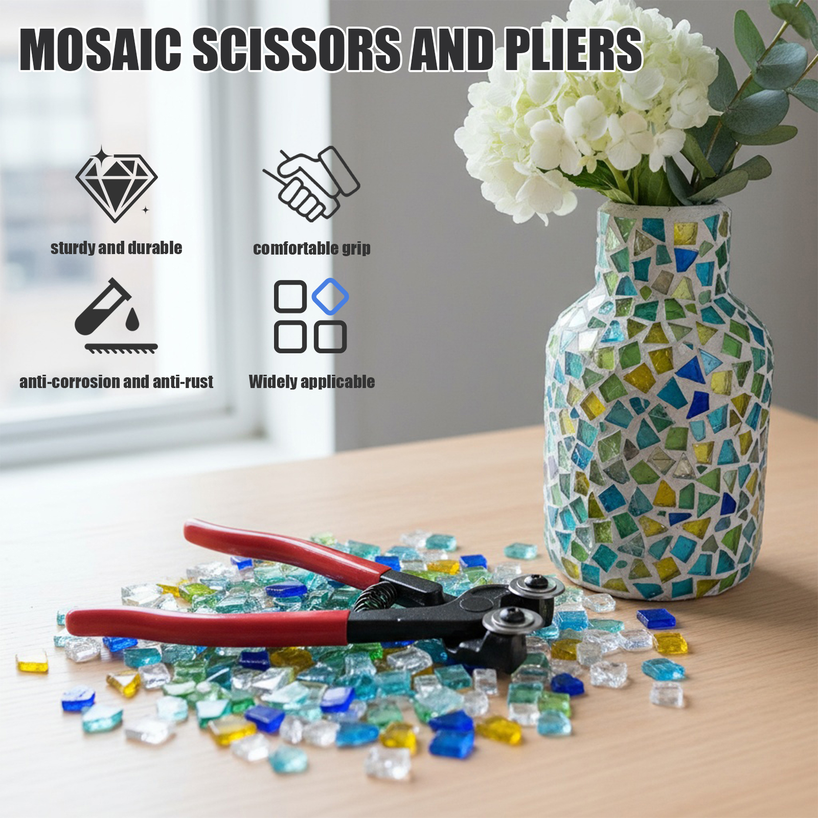 8 Inch Heavy Duty Wheeled Glas - Ceramic Tile Blank review and price