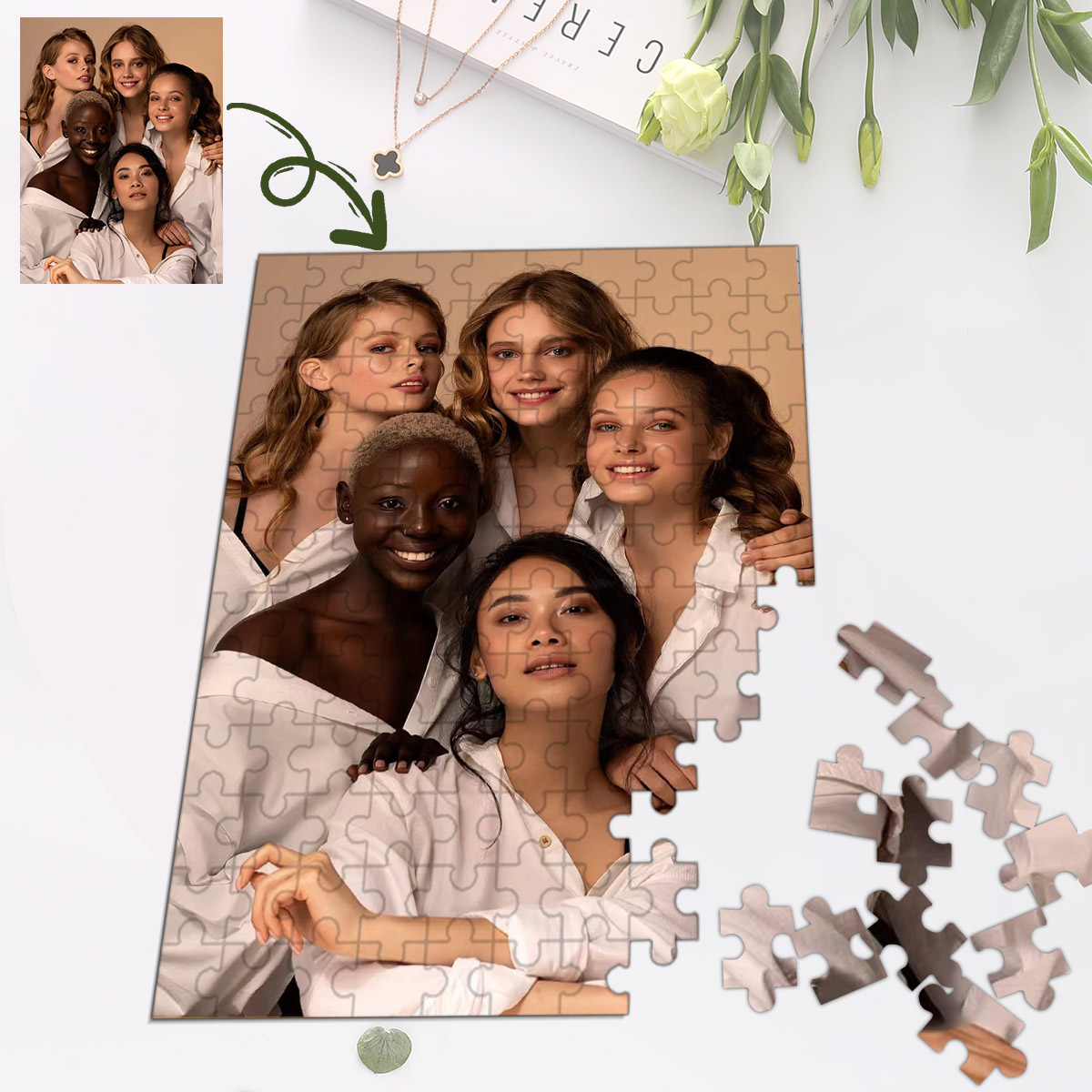 DIY custom puzzle pieces custo - Puzzle Blank White review and price