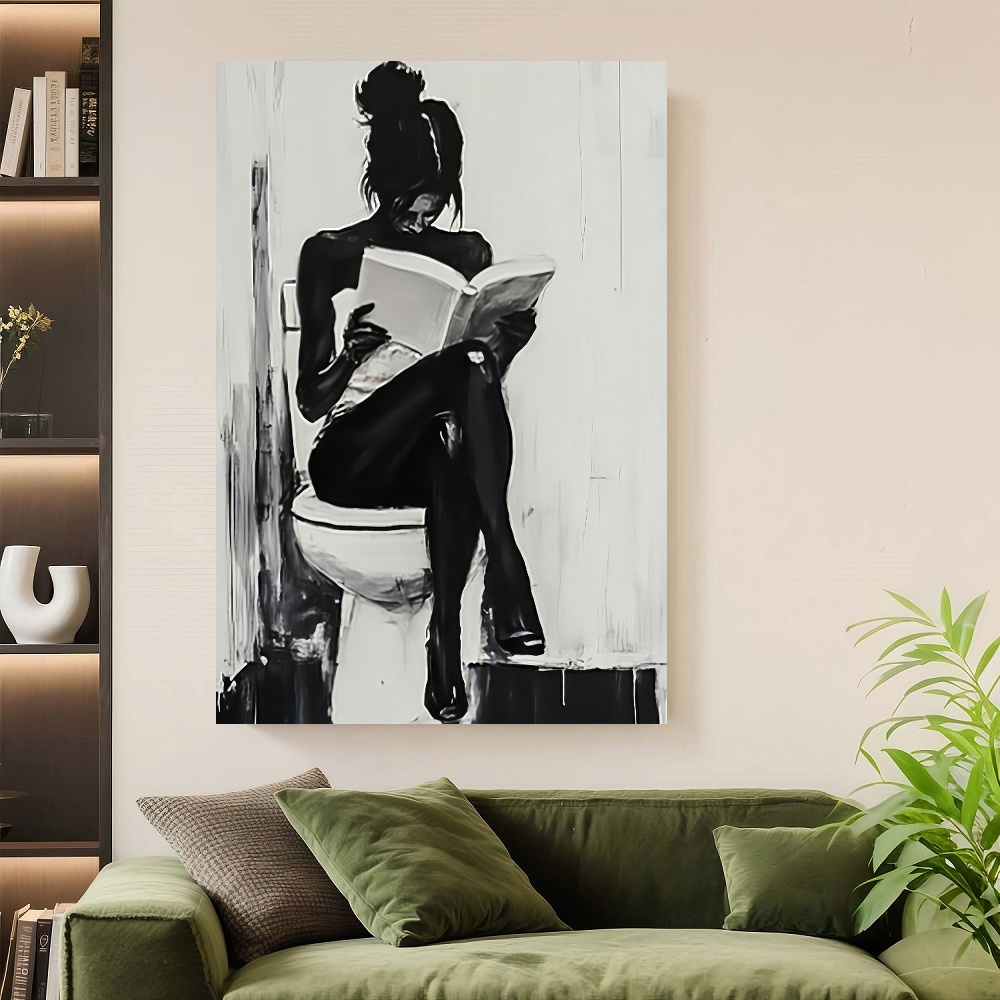 Framed 1pc Modern Abstract Wom - Canvas Wrap Ready review and price