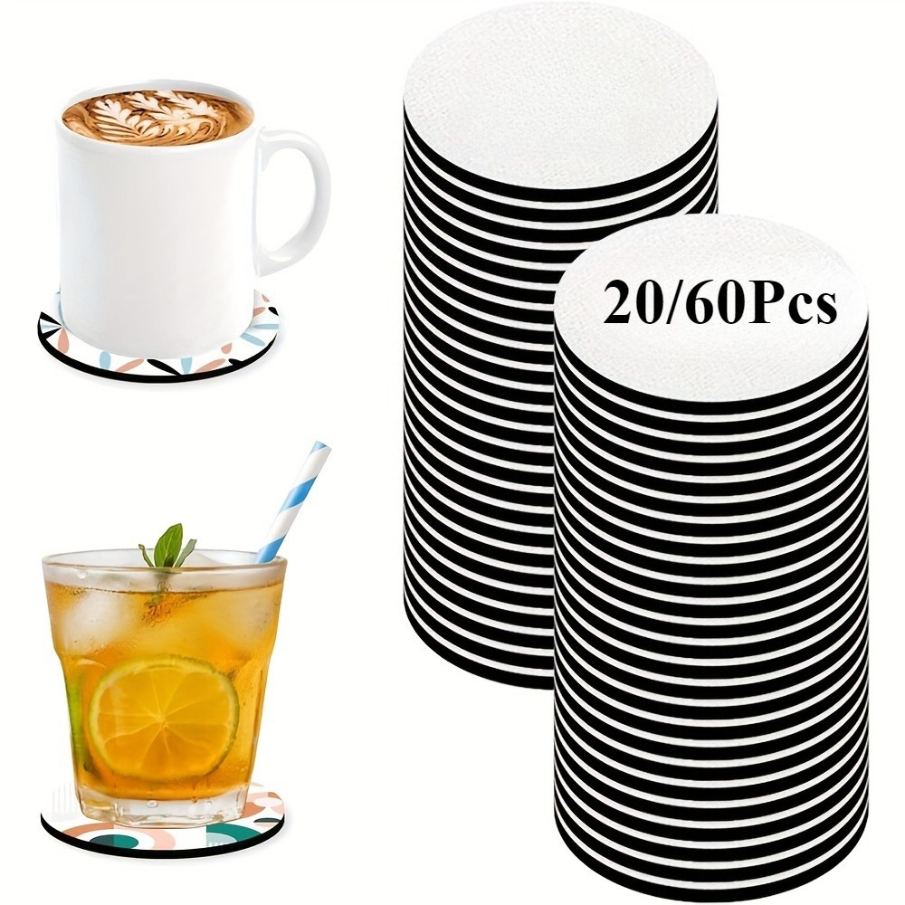 20/60pcs Coasters, Blank Heat- - Coaster Sublimation Blank review and price