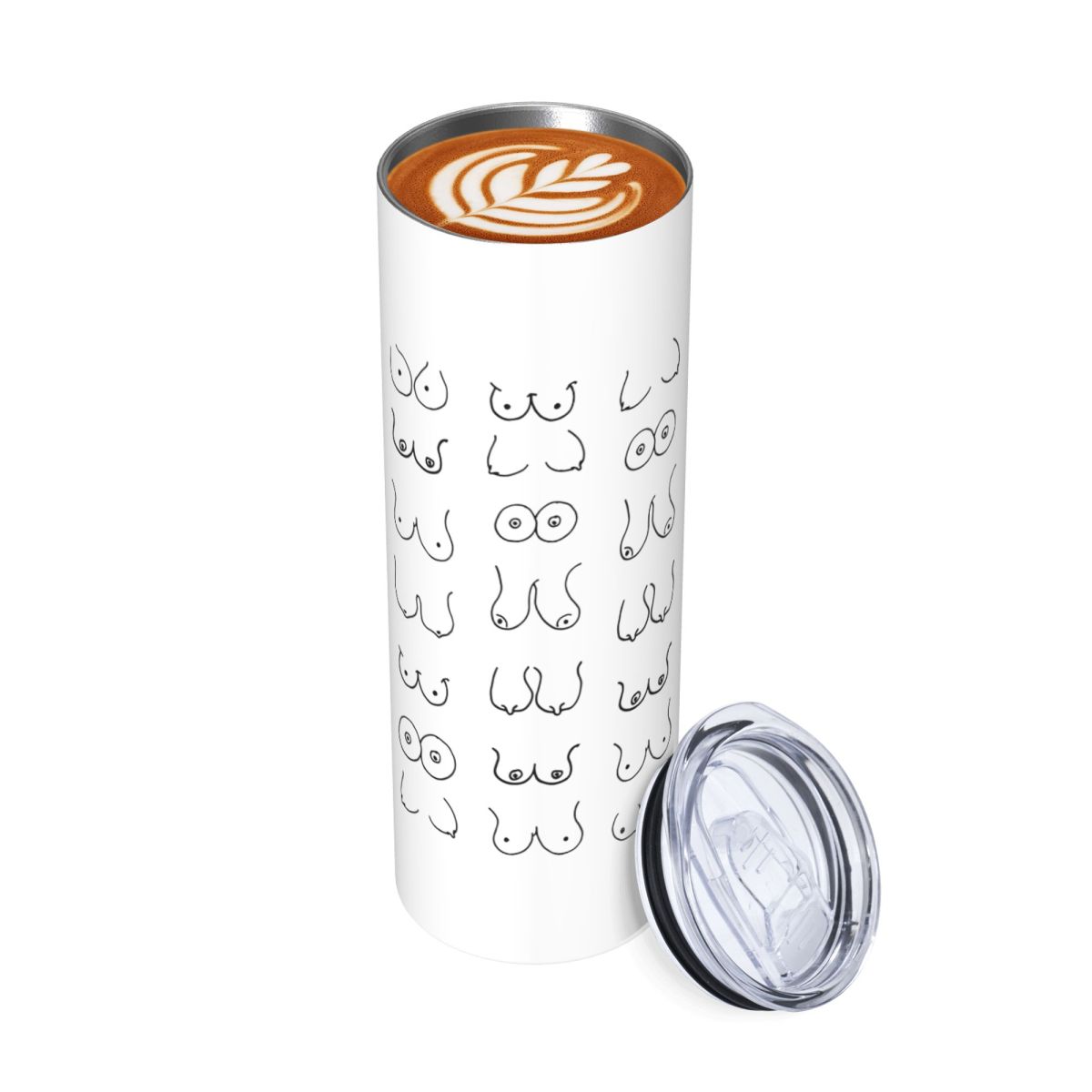 Black And White Tits Drawing S - Tumbler 20Oz White review and price