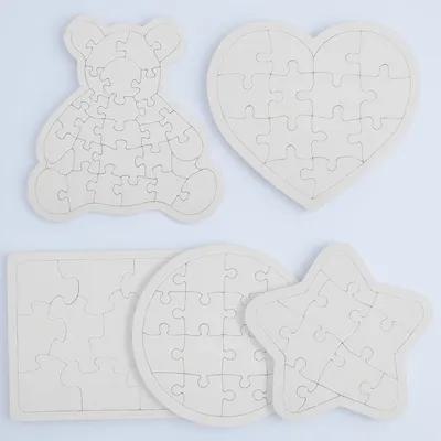 5Pcs White Blank Jigsaw Puzzle - Puzzle Blank White review and price