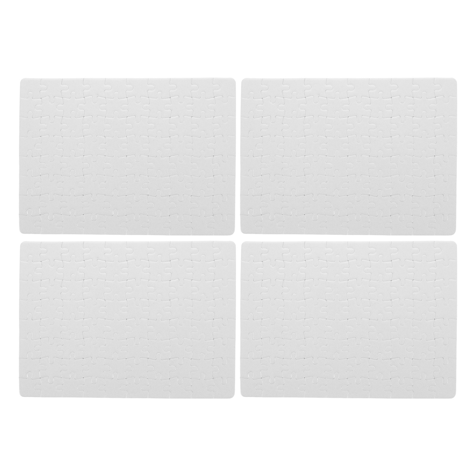 4 Sheets Blank Jigsaw Puzzle B - Puzzle Blank White review and price