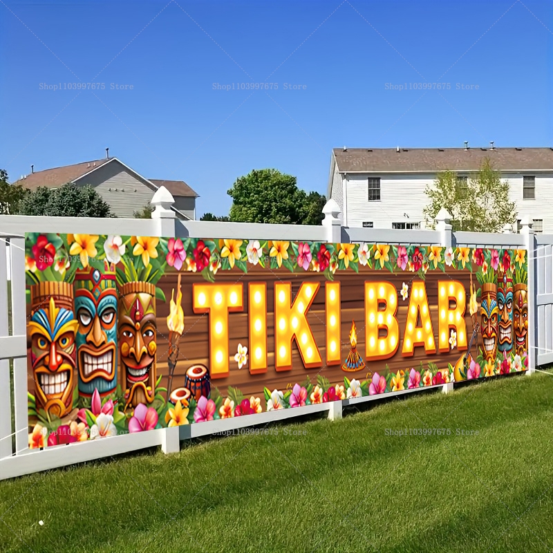 Vibrant Tiki Bar Banner Tropic - Yard Sign Blank review and price