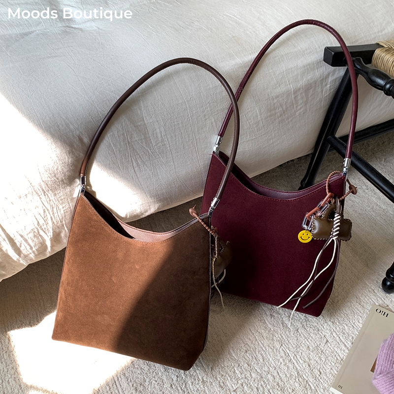MOODS 2025 Autumn New PU Suede - Tote Bag Sublimation review and price