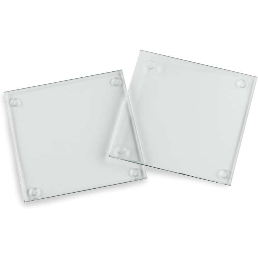 Clear Glass Drink Coasters Set - Coaster Sublimation Blank review and price